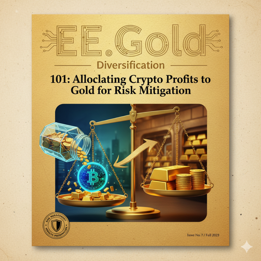 Diversification 101: Allocating Crypto Profits to Gold for Risk Mitigation