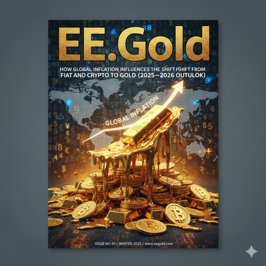 How Global Inflation Influences the Shift from Fiat and Crypto to Gold (2025–2026 Outlook)
